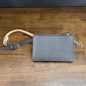 MICHAEL KORS Belt Bag‎ Fanny Pack Waist Pouch Wallet New MED Gray